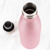 Myga Metal 500ml Drinks Bottle Pink Glitter