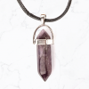 Crystal Pendant Necklace - Amethyst