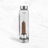 Tiger’s Eye Crystal Glass Water Bottle