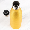 Myga Metal 500ml Drinks Bottle Glitter Gold