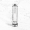 Clear Quartz Crystal Glass Water Bottle