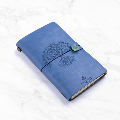 Myga Crystal Notebook - Mandala Blue
