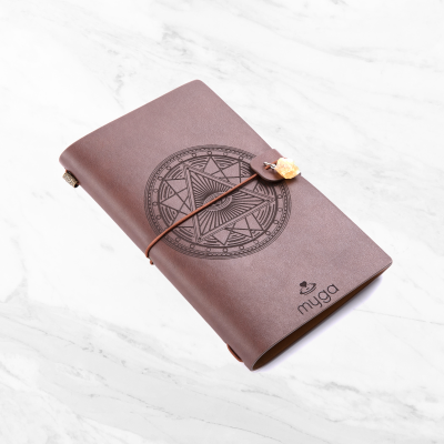 Myga Crystal Notebook - Mandala Blue