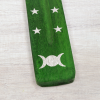 Incense Holder - Green Stars