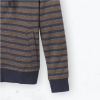 Mens Hemp Hoodie nocturnal stripe - S CM Pit to Pit 53" CM Collar to Hem 60"