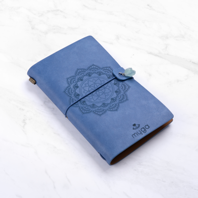 Myga Crystal Notebook - Mandala Blue
