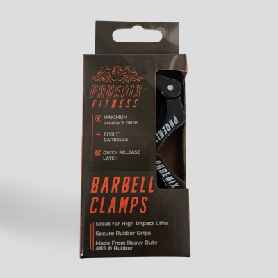 Olympic 1 Inch Barbell Clamps - Black
