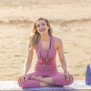 Womens Yoga Tie Tank Tops S - Armpit to Armpit: 16.5" Length: 23.7"