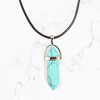 Crystal Pendant Necklace - Turquoise
