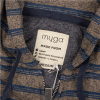 Mens Hemp Hoodie nocturnal stripe - L CM Pit to Pit 60" CM Collar to Hem 64"
