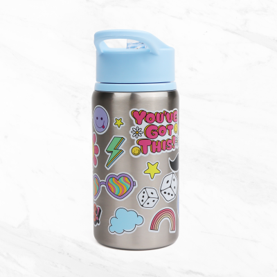 STICKER SPLASH Children’s Metal Water Bottle